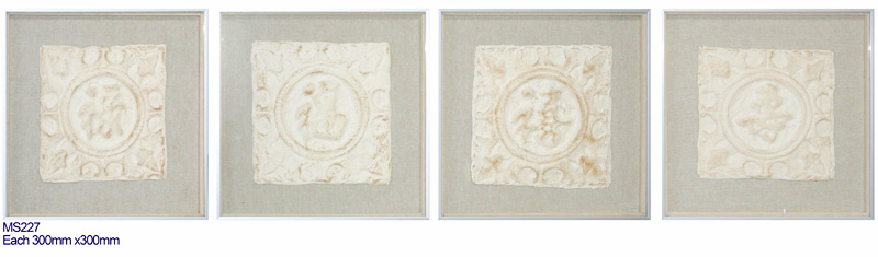 MS227 Wall Décor objet d art box framed objects with glass